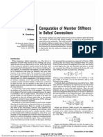 Computation of Member Stiffness in Bolted Connections