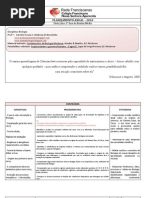 Plano de ensino para o 1º EM do CFNSA- 2010