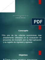 Método de Inversion Del Valor Presente Neto (Van) : Ing. Juan Carlos Núñez Ugalde