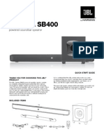 Quick Start Guide - Cinema SB400 (English)