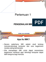 Interaksi Manusia Dan Komputer Pertemuan 1