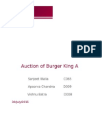 Auction of Burger King A