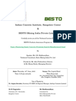 Indian Concrete Institute, Bangalore Center & BESTO Mining India Private Limited
