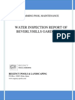Water Inspection Report of Beverlyhills Garden - 10: Swimming Pool Maintenance