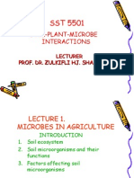 Soil-Plant-Microbe Interactions: Lecturer Prof. Dr. Zulkifli Hj. Shamsuddin