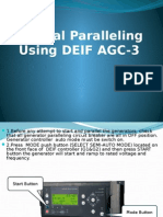 DEIF Manual Paralleling