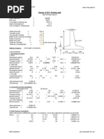 Design of RCC Retaing Wall