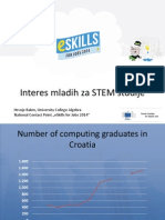 ESkills Croatia Interes Mladih Za STEM Studije