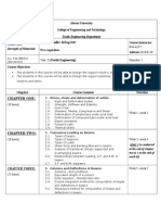 Courseoutline - Strength of Materials