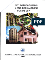PD 957 - Revised Implementing Rules and Regulations for PD 957-2009