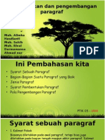 Bahasa Indonesia (Pembentukan Dan Pengembangan Paragraf)