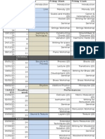 University Schedule Template