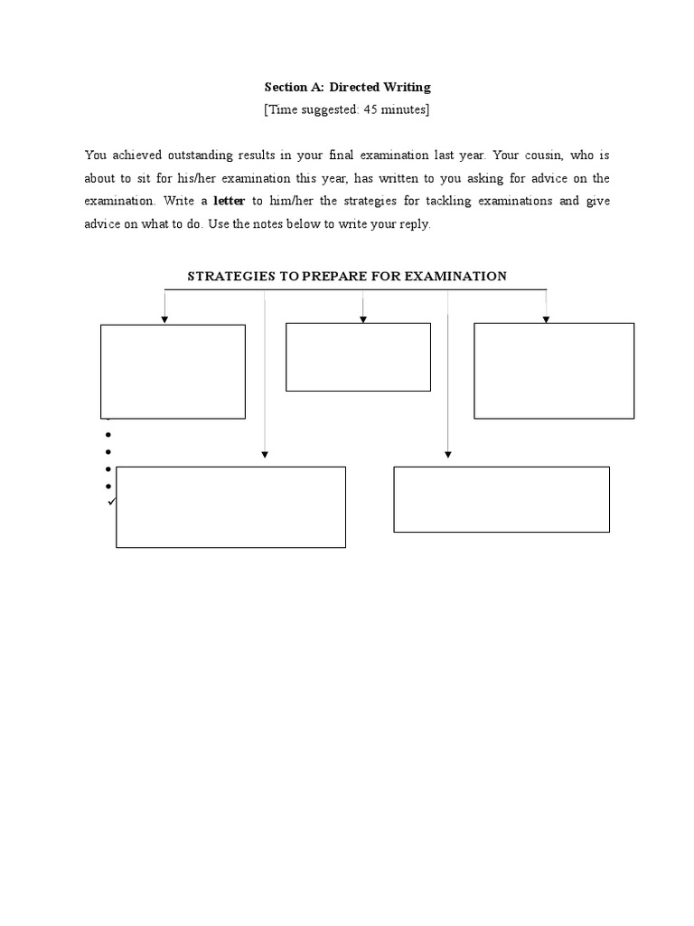Section A: Directed Writing | PDF