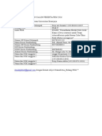 Form Pendaftaran Calon Peserta PKM 2016