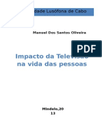 Impacto Da Televisão Na Vida Das Pessoas