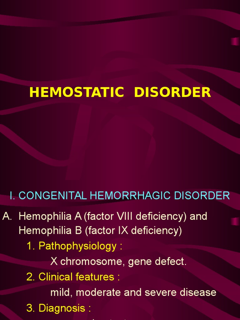 4. Hemostatic Disorder Thrombosis Coagulation