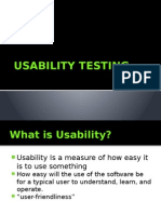 Usability Testing