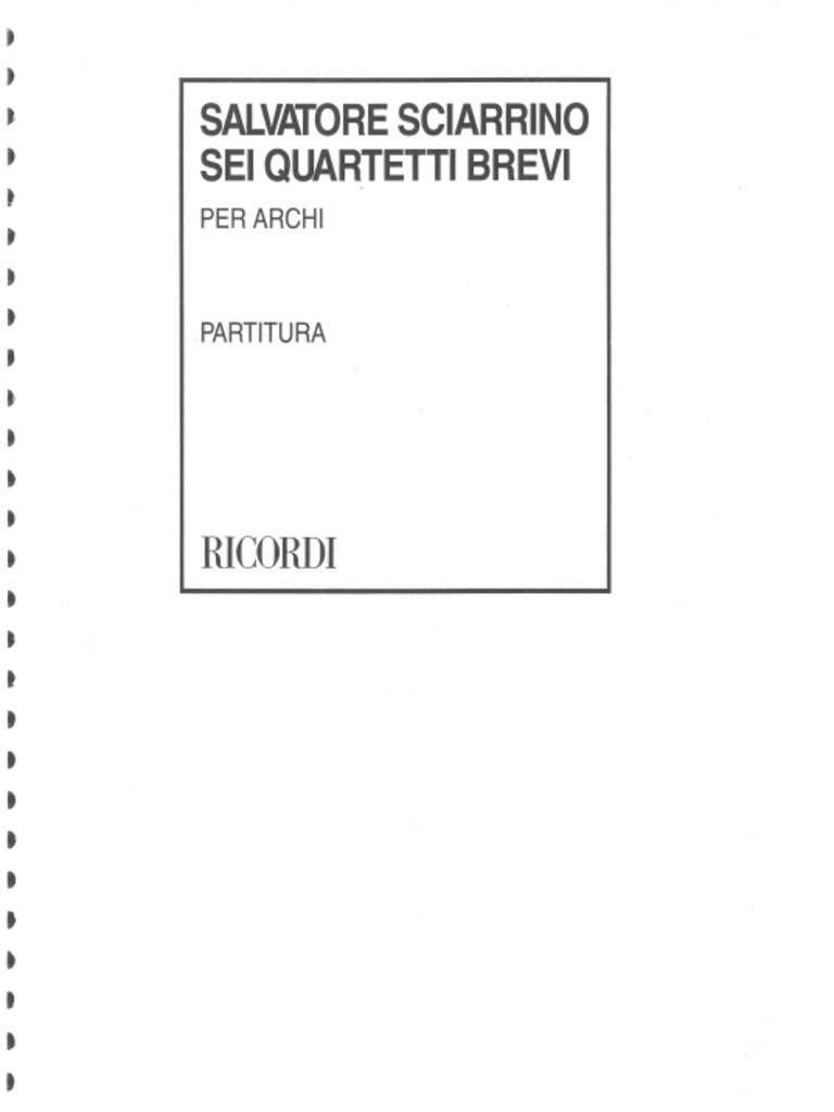 Sciarrino 6 Capricci Pdf