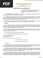Decreto Federal 4581-2003 - Controle de Movimento Transfronteiriços de Resíduos Sólidos e Depósitos