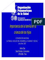 Importancia de La Familia en La Crianza de Los Hijos