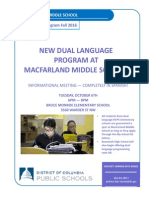 New Dual Language Program at Macfarland Middle School!