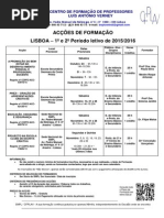 Cartaz Formação - Lisboa - 2015-16