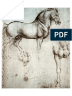 Leonardo Da Vinci Drawing Horse