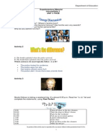 Supplementary Material Intermediate 2 Unit 3 Fw2B Activity 1