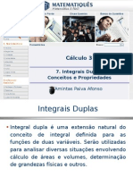 Diferencial e Integral 3- Unidade 07 - Integrais Duplas- Conceitos e Propriedades