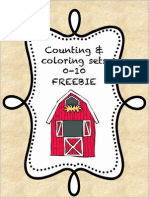 Farm Counting Coloring Sets Freebie