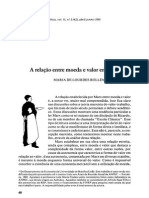 A relação entre moeda e valor em Marx, Revista de Economia Política, vol. 11