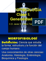 Morfofisiologia. Clase 1 Generalidades Anatómicas