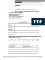 Photocopiable Worksheets: Character Worksheet 1