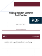 Tipping Rotation Center in Tool Position