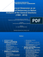 The Electoral Dimension As An Indicator of Democracy