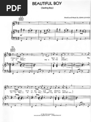 John Lennon Beautiful Boy Pno