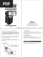 Nissin Di866 Flash User Manual