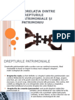 Corelatia Dintre Patrimoniu Si Drepturi Patrimoniale