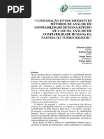 Comparação Entre Diferentes Métodos de Análise de Confiabilidade Humana