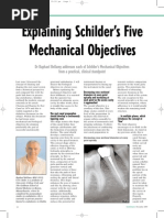 Explaining Schilders Five Mechanical Objectives