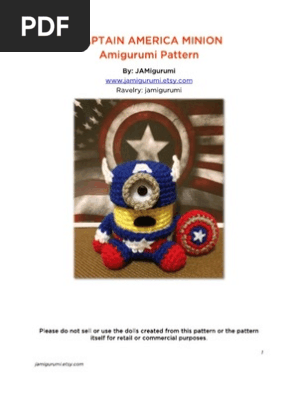 Captain America Minion Crochet