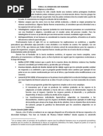 Tema 2. El Origen Del Ser Humano (Resumen)
