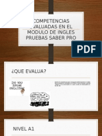 Competencias Evaluadas en El Modulo de Ingles Pruebas