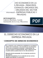 El Derecho Economico en La Empresa Privada - Principios