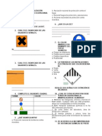 Examen de Señalización Seguridad Ocupacional