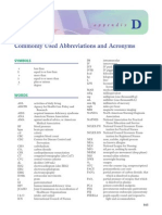 Appendix D Commonly Used Abbreviations and Acronyms