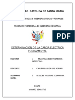 Determinación de La Carga Electrica Fundamental