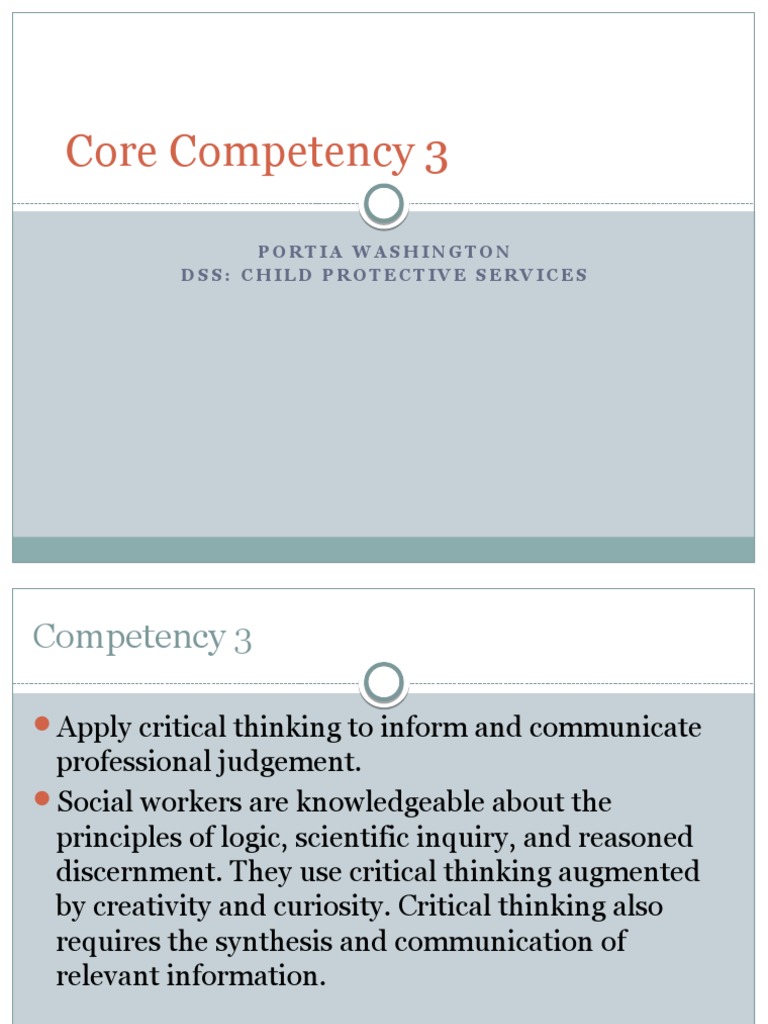 Competency 3 | PDF | Critical Thinking | Learning