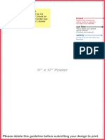 Poster Layout Template 11x17