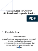 Rhinosinusitis in Children 1-4